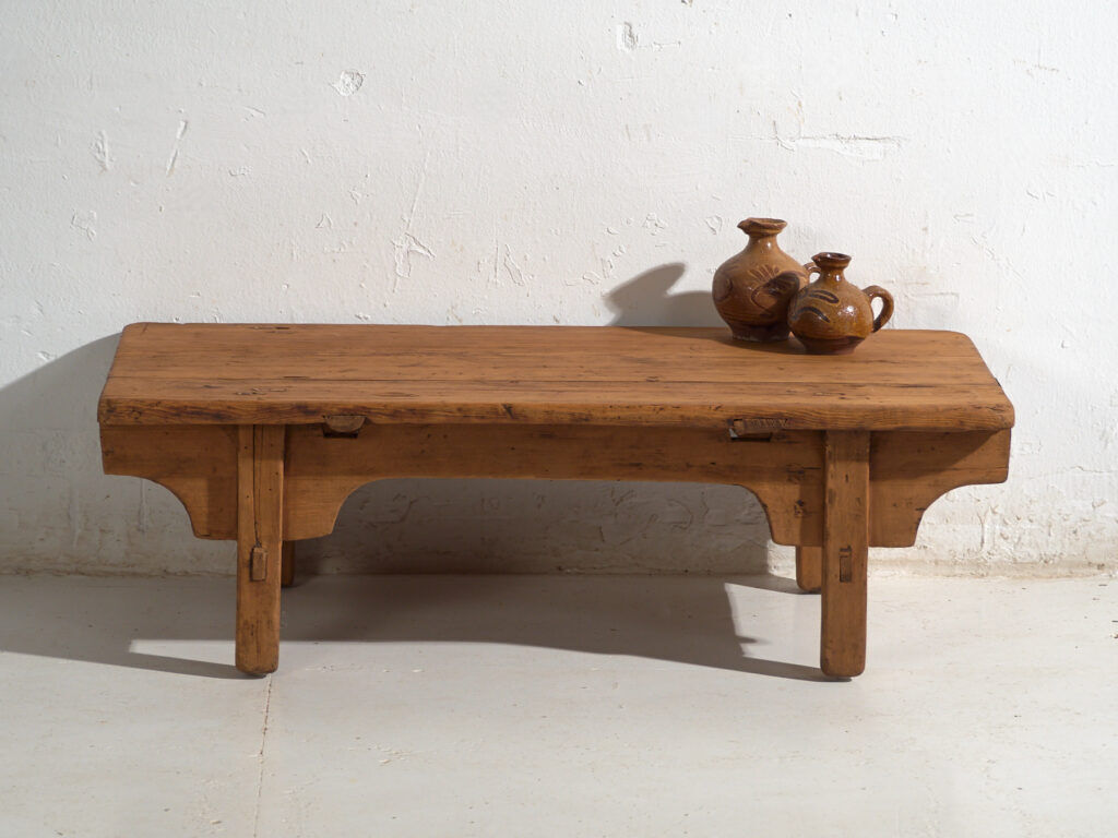 Antique pine coffee table – China, circa 1930