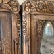 Pair of Art Deco display cabinets in solid oak