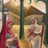 Orientalist painting signed Sergeff, 20th century