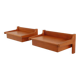 Set of Danish floating bedside tables | Teak | Vintage