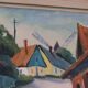 « Scène de village » par Alvar Johansson