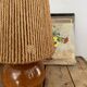 Wood lamp, fabric cable 2M, cord lampshade 1960
