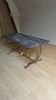 Table basse en marbre gris, année 60-70