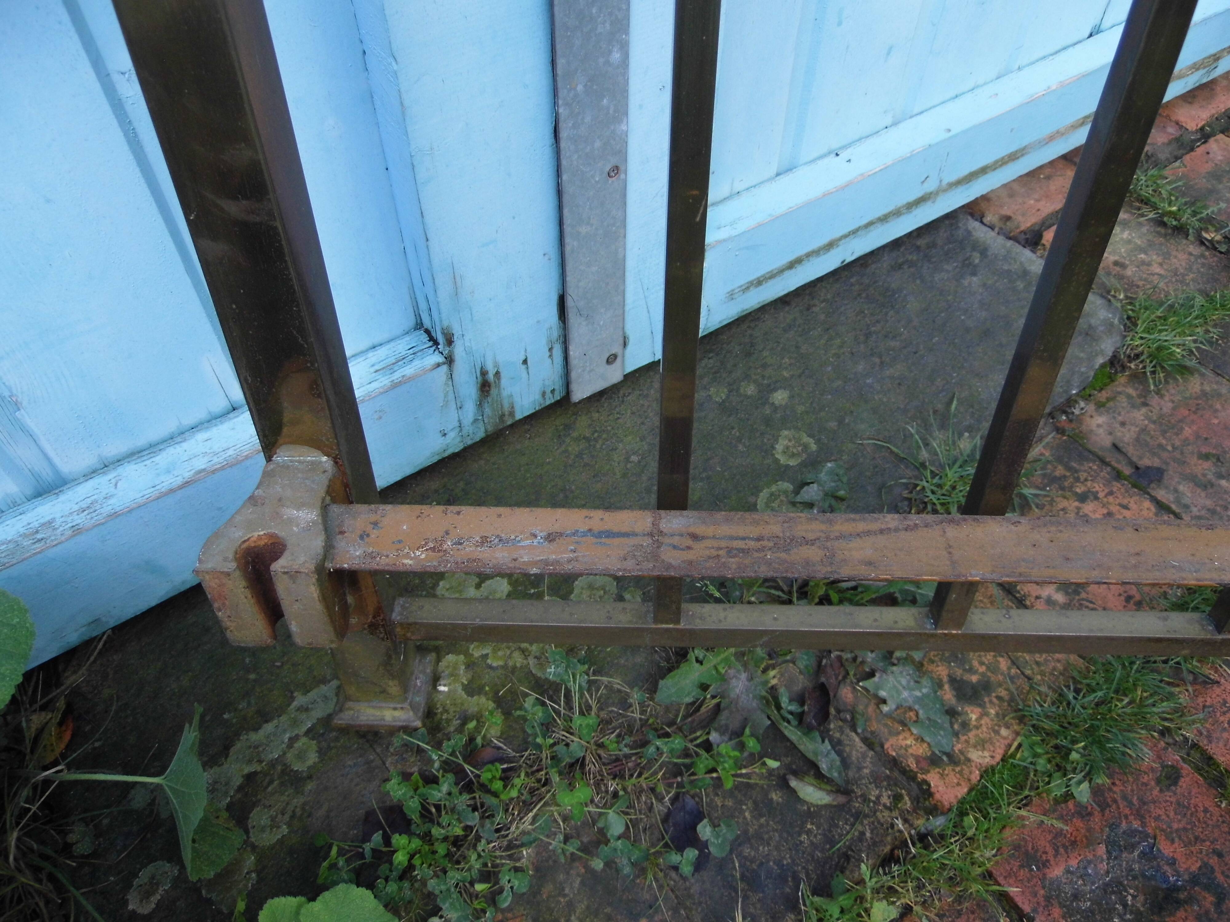 20/30s Art Deco copper headboard