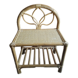 Rattan bedside table or end table