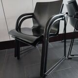 Thonet S320 black chairs