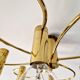 Brass ceiling light, Cosack Leuchten, 1970s