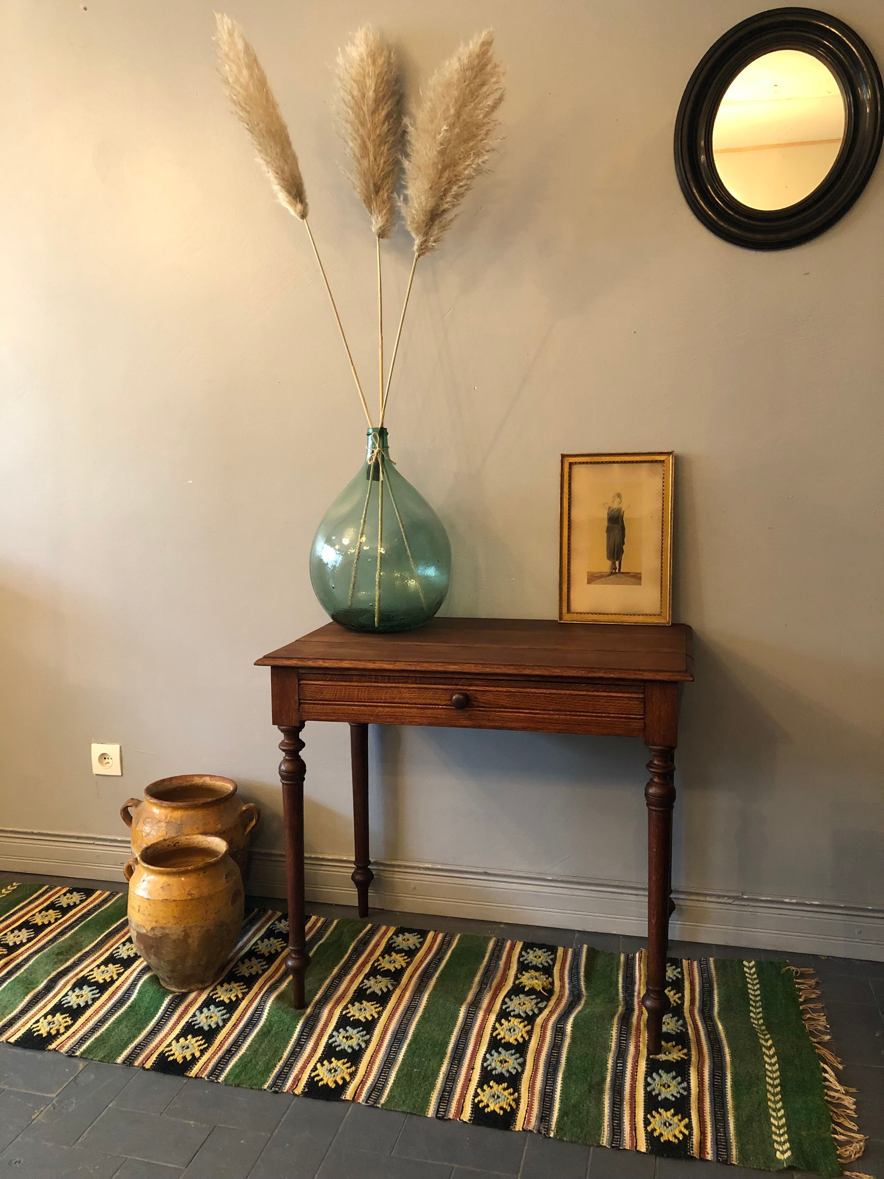 Side table in old wood
