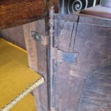 Louis XV period 18th century two-part sideboard in solid oak with glass