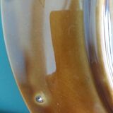 Pie dish cheese platter barbotine Gien 60s