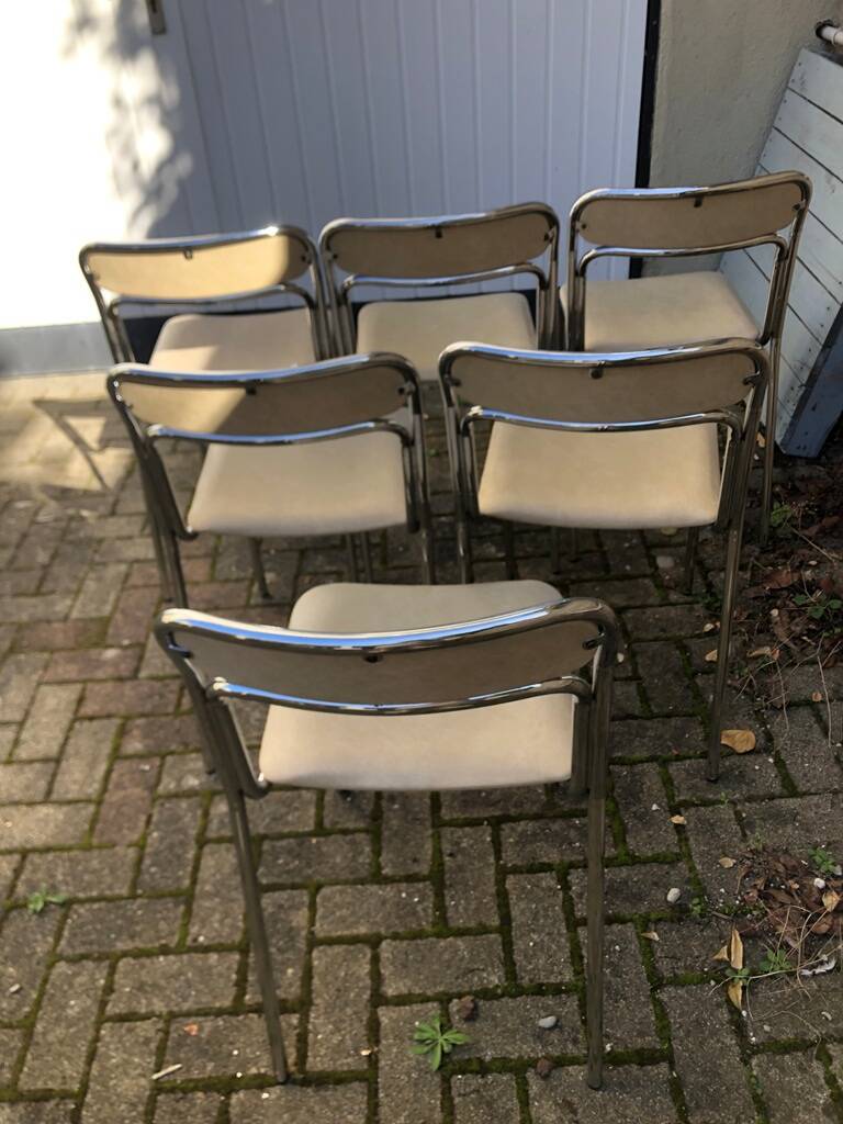 6 vintage Souvignet chairs