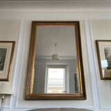 A gilt wood and gesso picture frame mirror, French Second Empire style