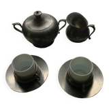 Tasse à café base etain