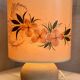 Lampe boule en travertin vintage 1980