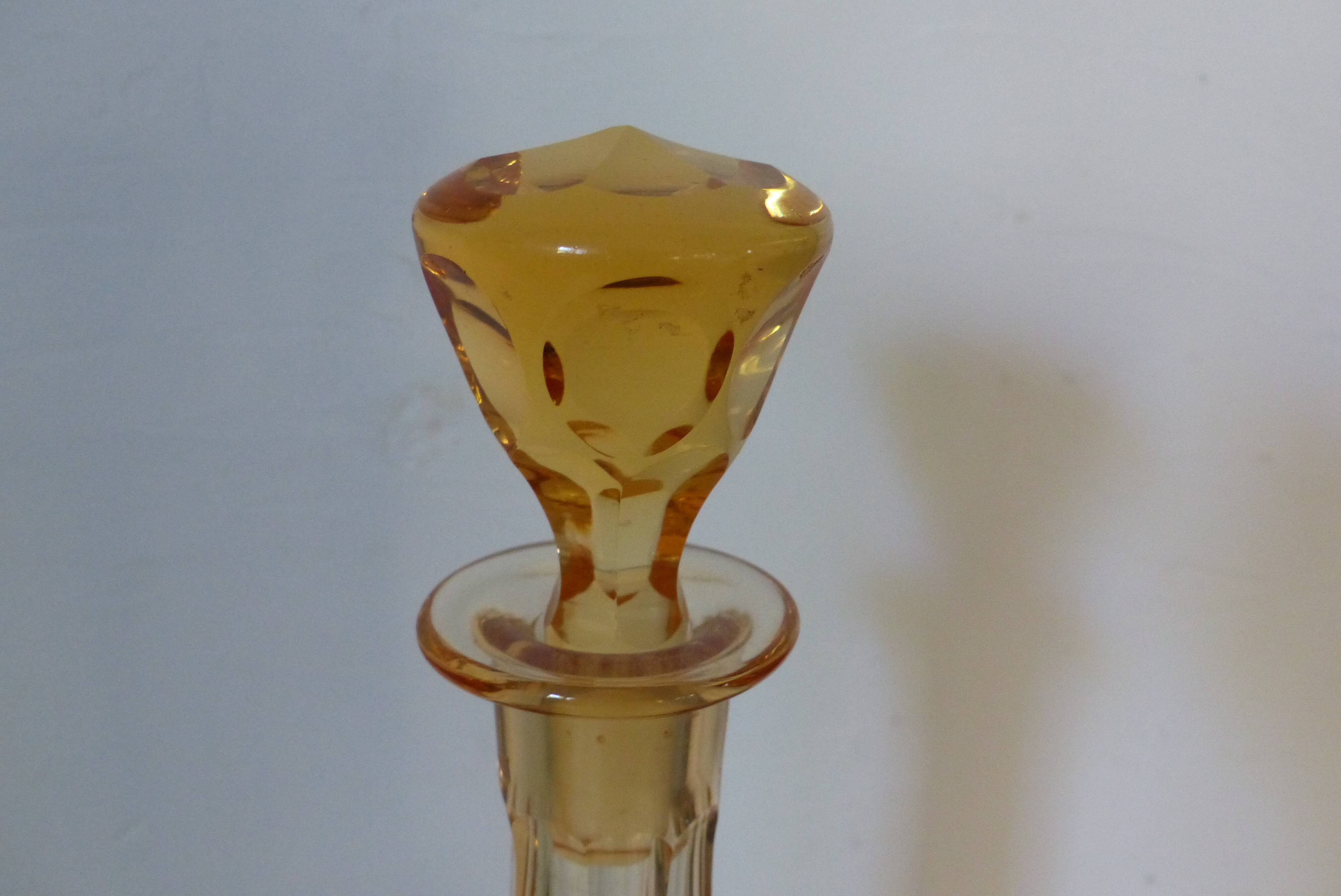Amber crystal carafe