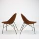 Chaise Shell des années 1970, Set de 2
