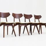 Vintage Danish teak dining chairs, set of 4