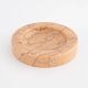 Pink marble trinket dish in the style of Sergio Asti