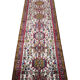 Tapis runer persan vintage ivoire géométrique 80x442cm