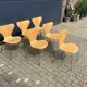 Fritz Hansen series 7 Vlinderstoelen naturel hout 1988