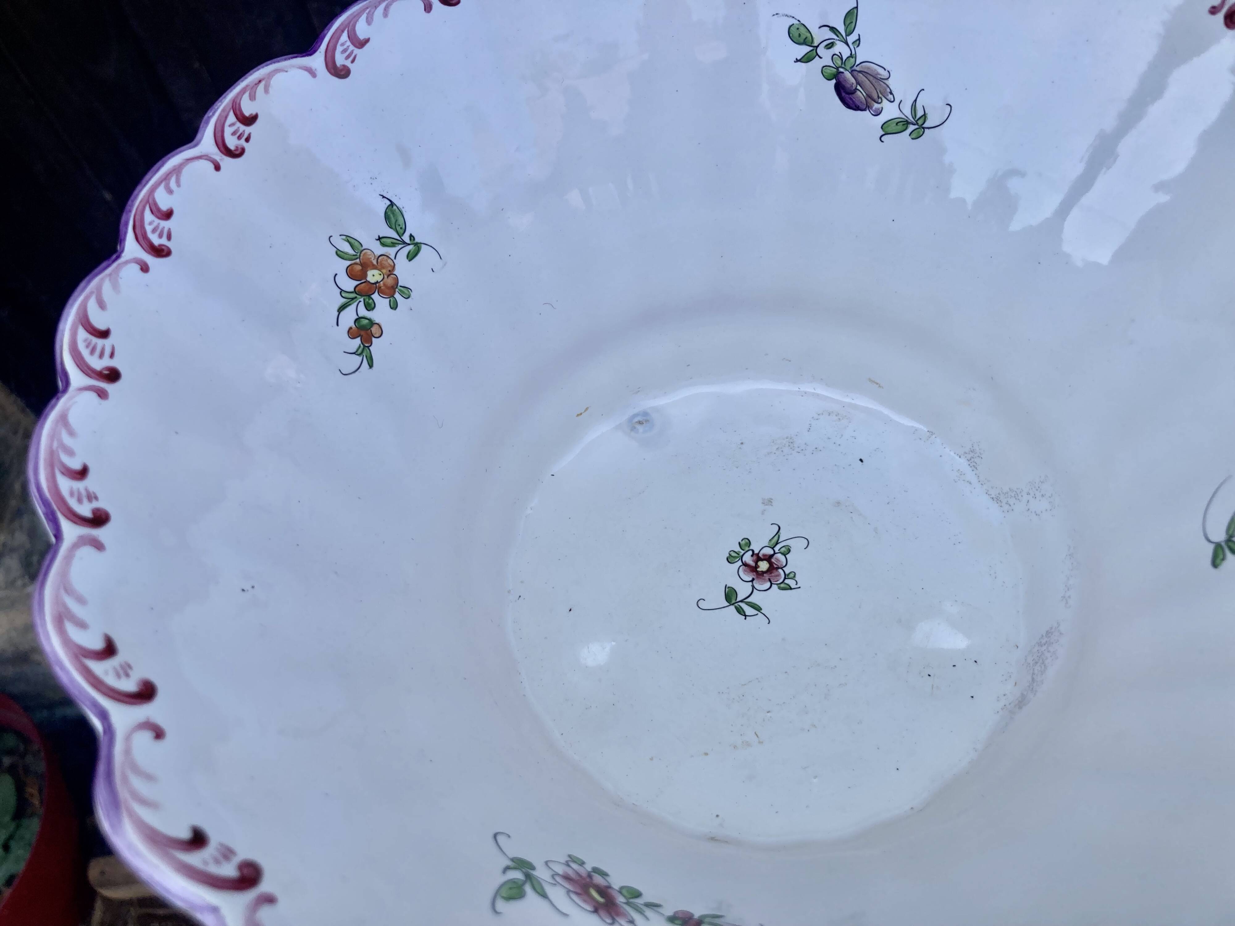 récipient rafraîchissoir cache pot Faïence Est 19éme St Clément Luneville