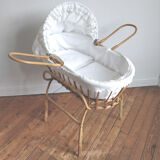 Rattan couffin on stand