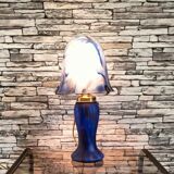 Mushroom lamp in glass paste 1980