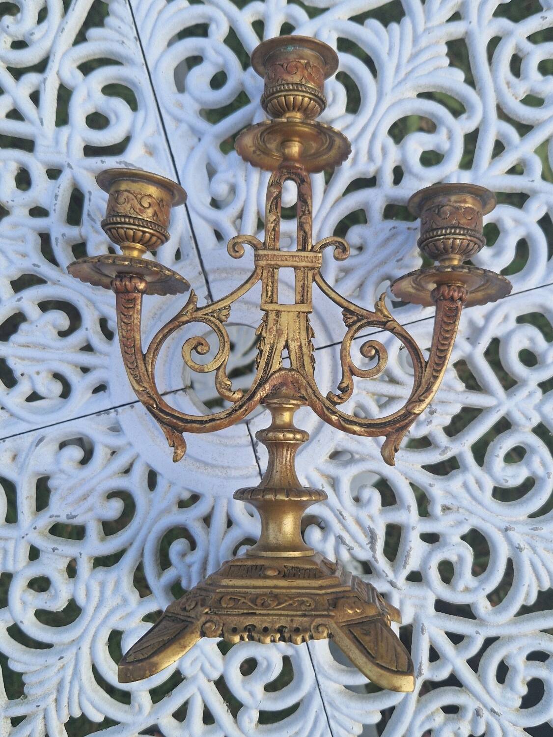 Vintage Brass Candle Holder