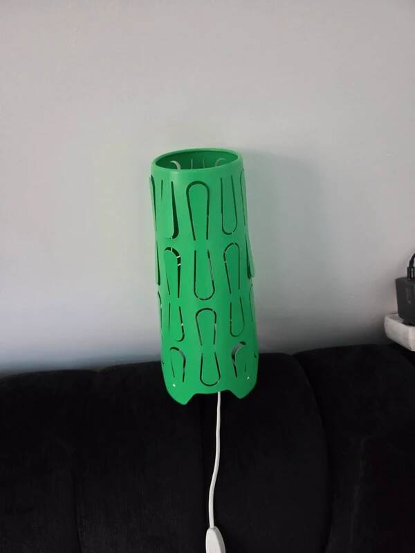 Vintage green metal IKEA lamp