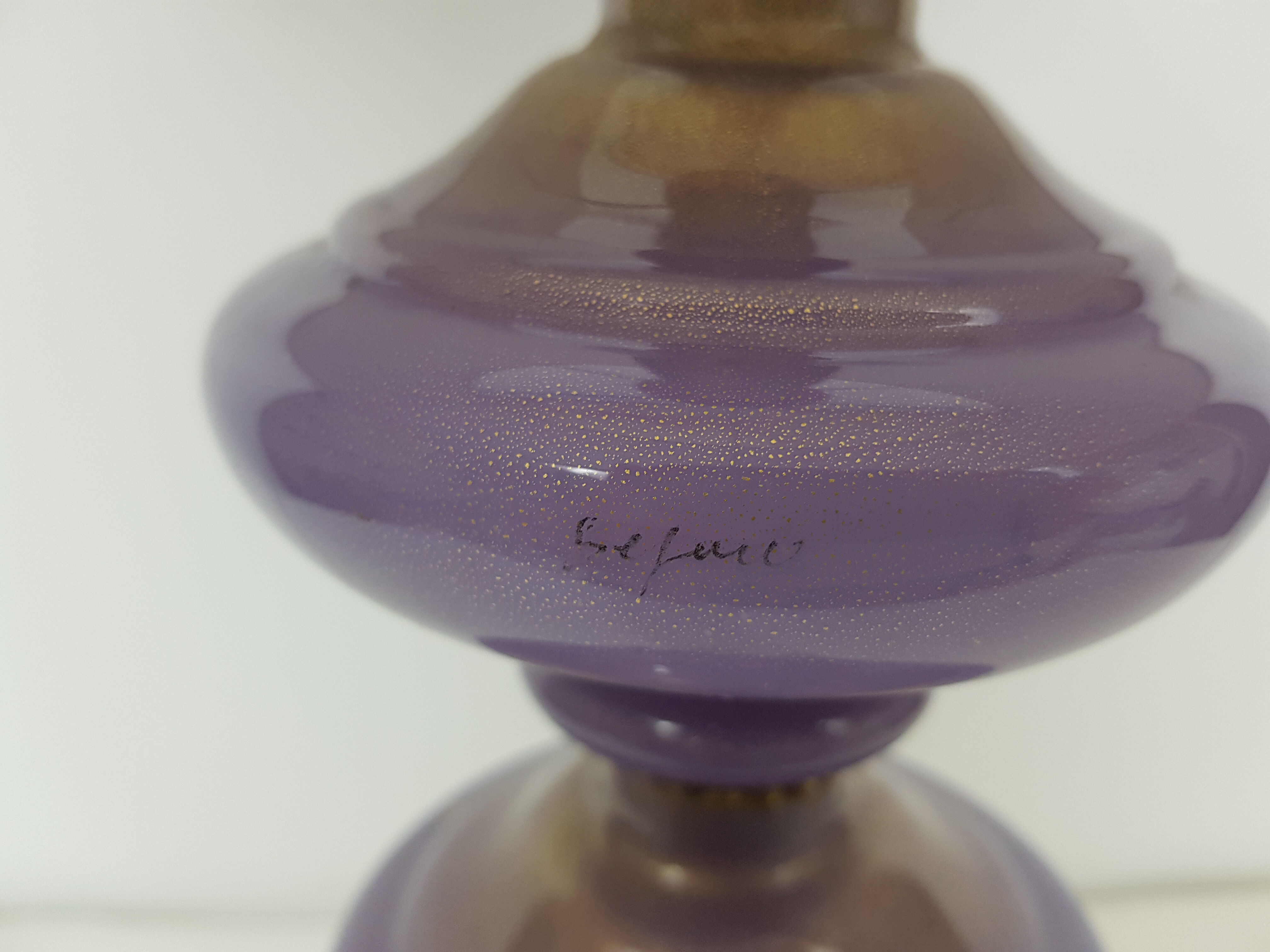 Murano glass lamp by Seguso 1970