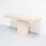 Vintage travertine console table