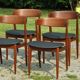 Chaises danoises Henri Walter Klein éditées par Bramin
