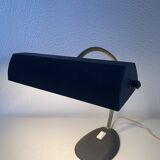 Vintage 1960s black and gold Aluminor banker's desk lamp - 45cm