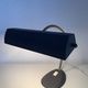 Vintage 1960s black and gold Aluminor banker's desk lamp - 45cm