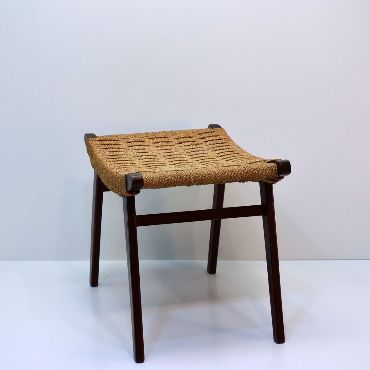 Gispen's Ottoman vintage braided rope stool