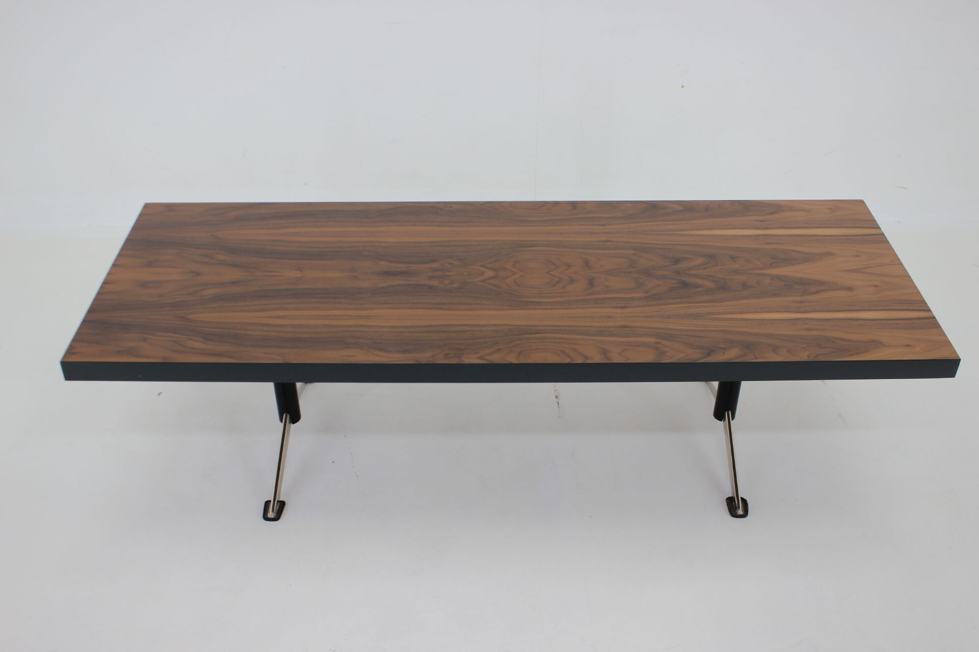 1970s Restored Walnut Coffee table ,Czechoslovakia