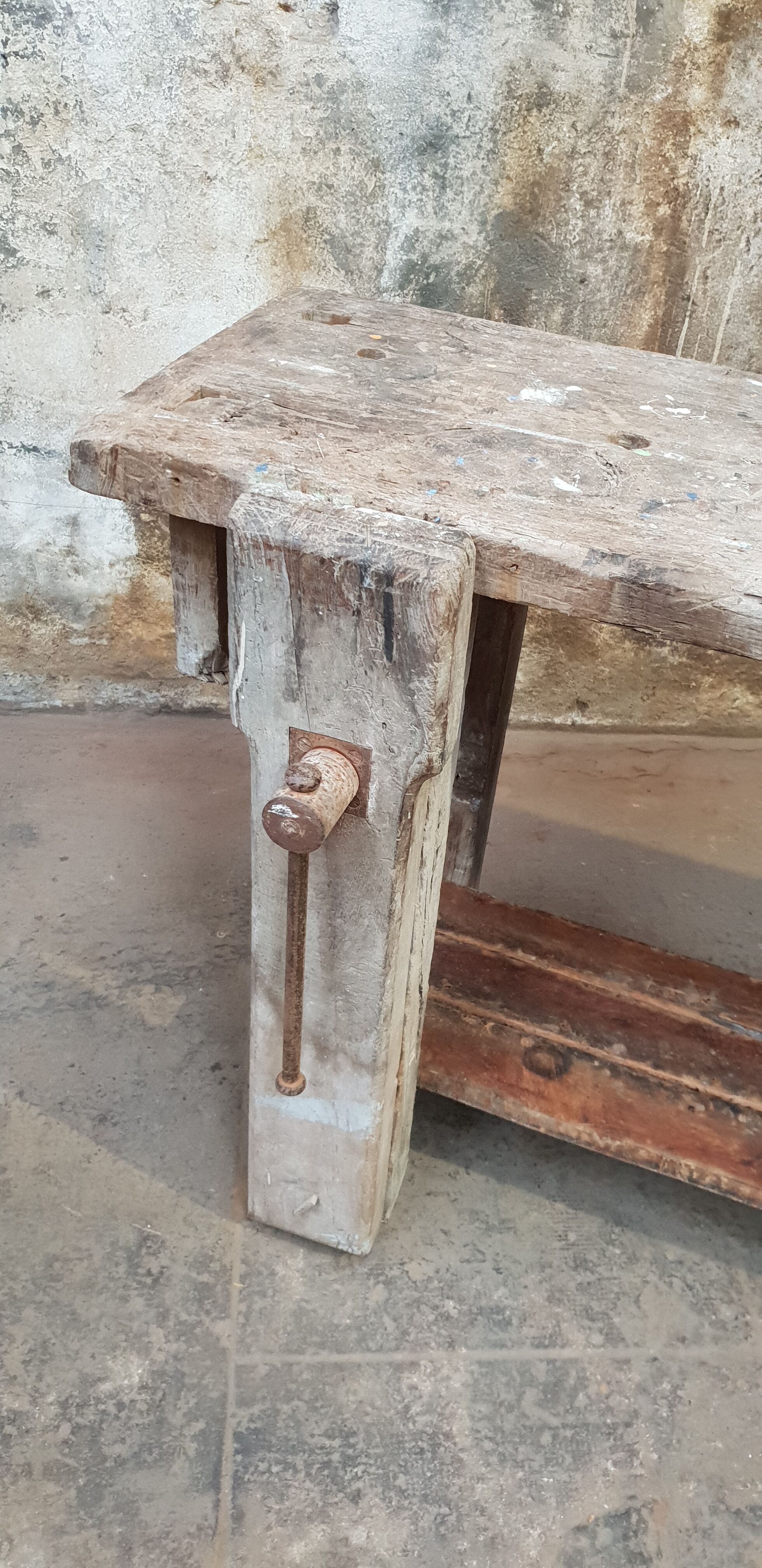 Vintage carpentry workbench
