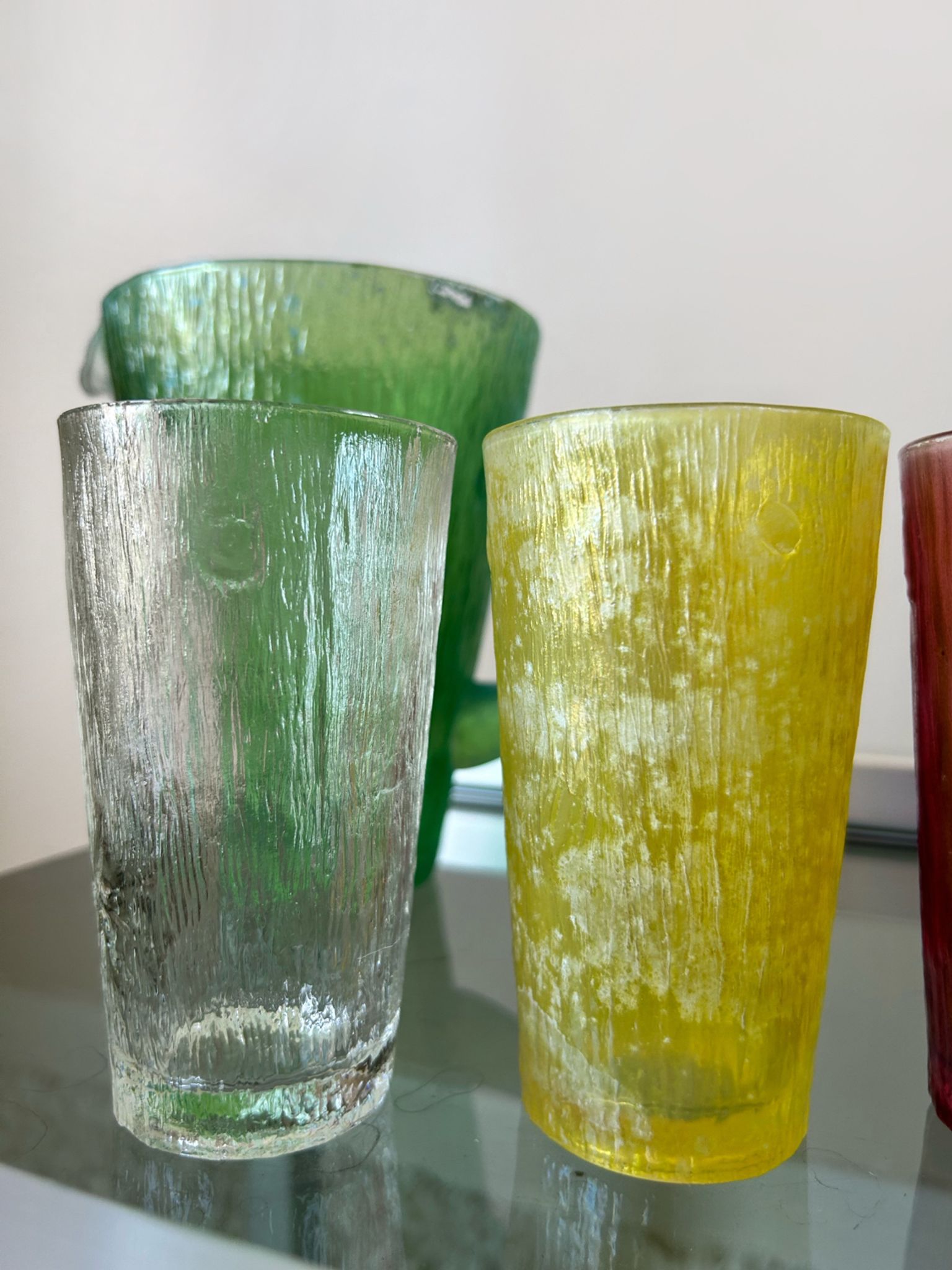 Carafe et verre années 70