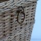 Wicker wastebasket