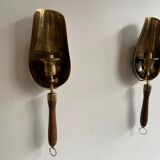 Pair of wall sconces tea shovels