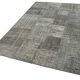 Handwoven Oriental Overdyed 170 cm x 240 cm Grey Patchwork Carpet