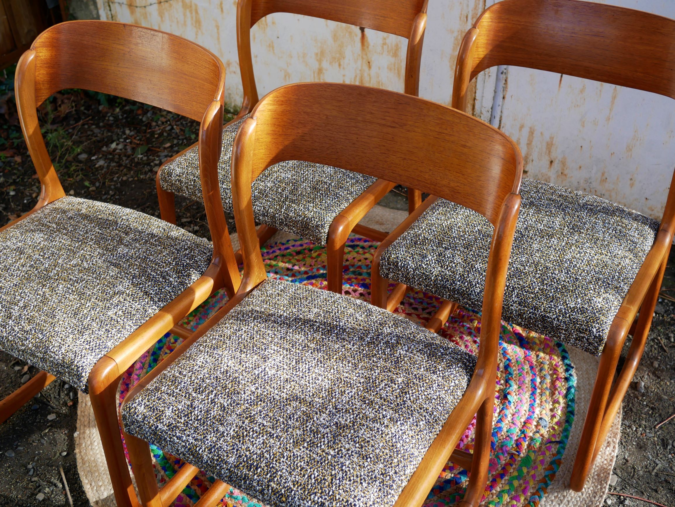 Set of 4 chairs 'sled' edited by Baumann