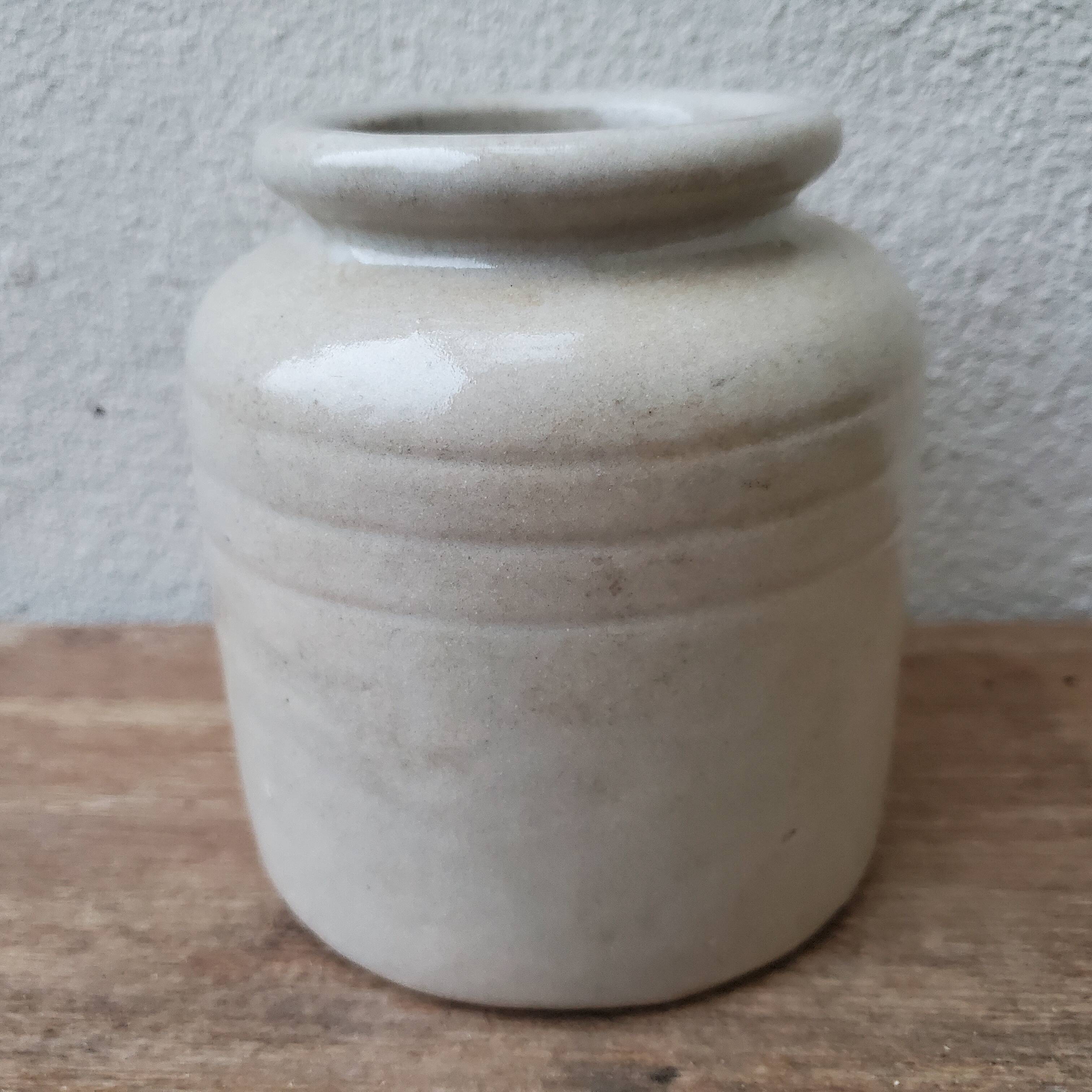 Old Yvetot stoneware mustard pot