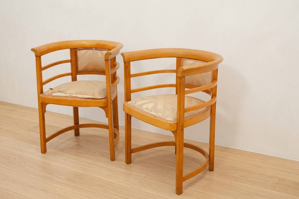 Bentwood armchairs Josef Hoffmann style wood 1920s Europe