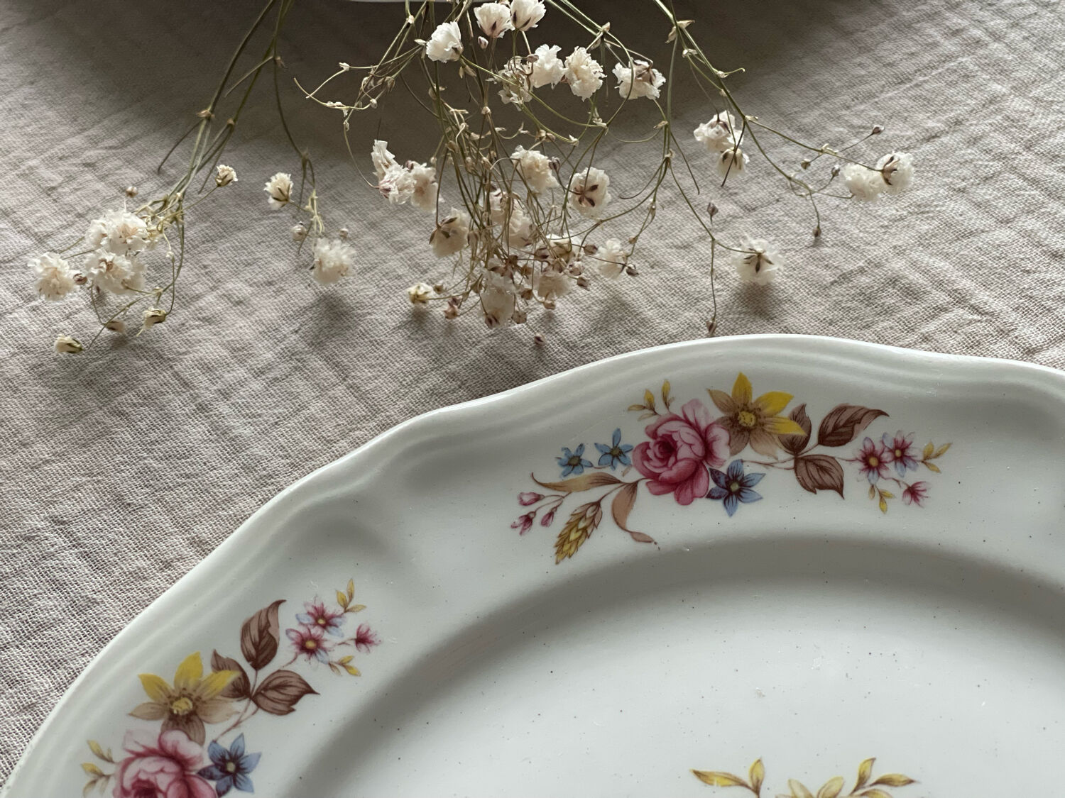 5 dessert plates Orchies Moulin des Loups