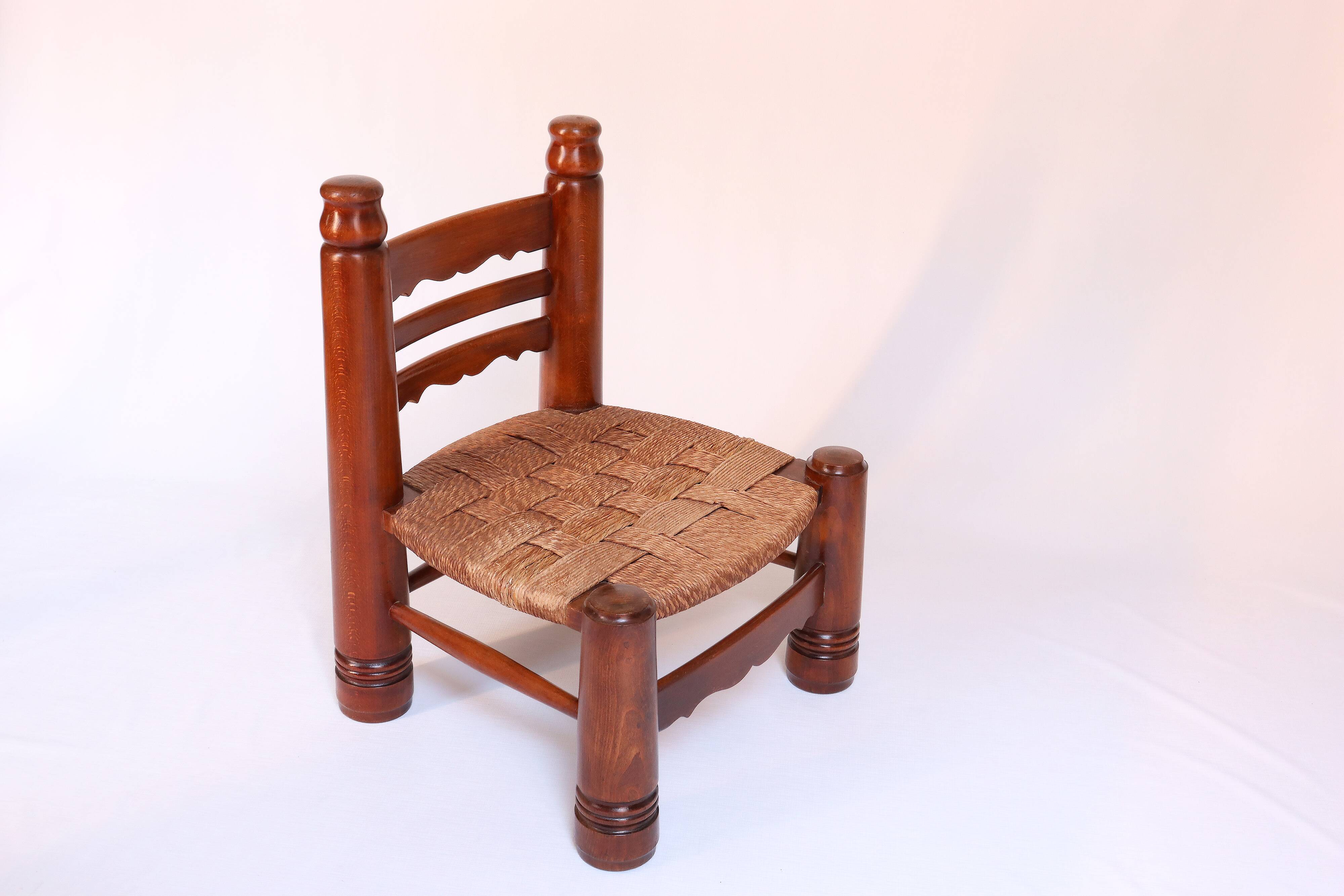 Fireplace chair in the style of Charles Dudouyt.