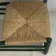Fauteuil bas en paille de jonc français dans le style de Charles Dudouyt, années 1950