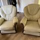 pair of leather armchairs