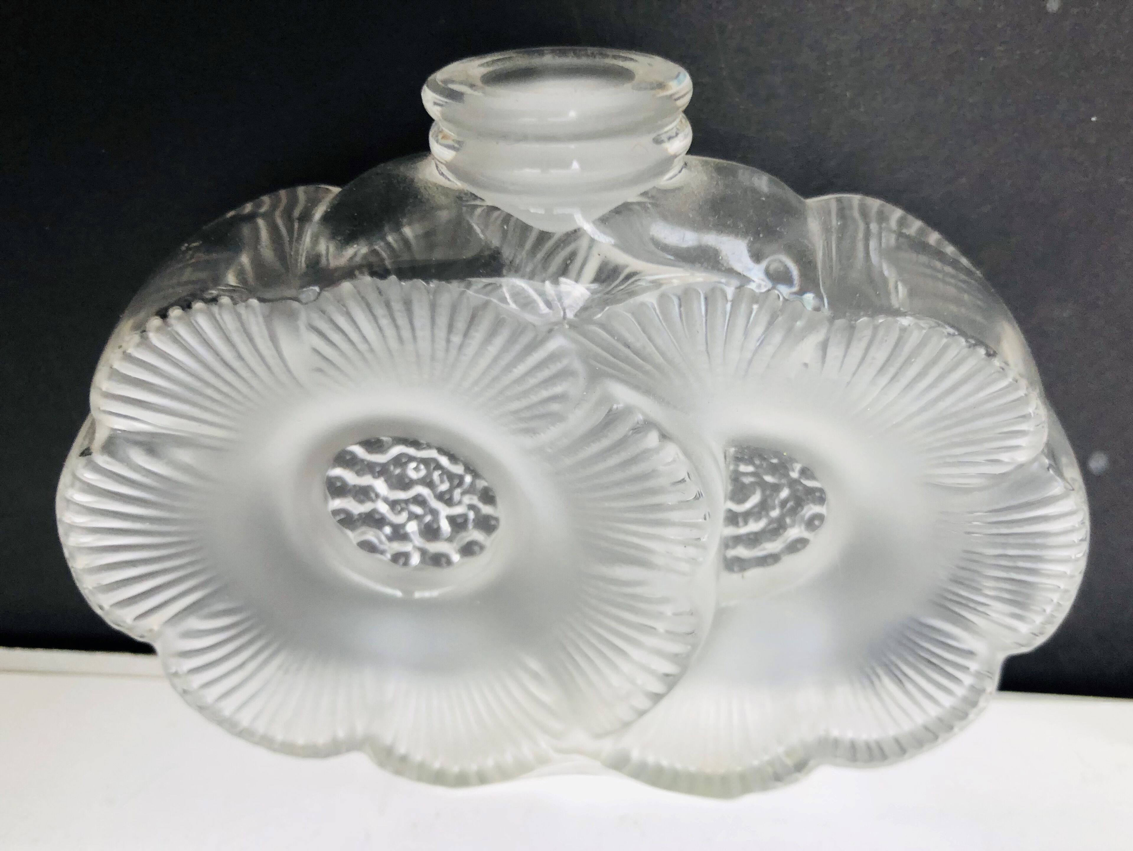 Lalique crystal perfume bottle