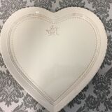 Fine earthenware set head-to-head cups heart tray